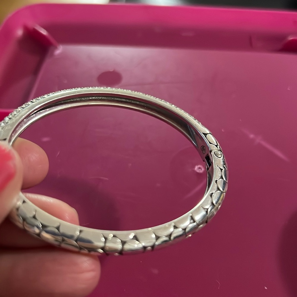 Brighton pebble ice  crystals bangle and earrings set